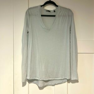 ATM cashmere sweater; size L; very slightly worn; light blue; lightweight